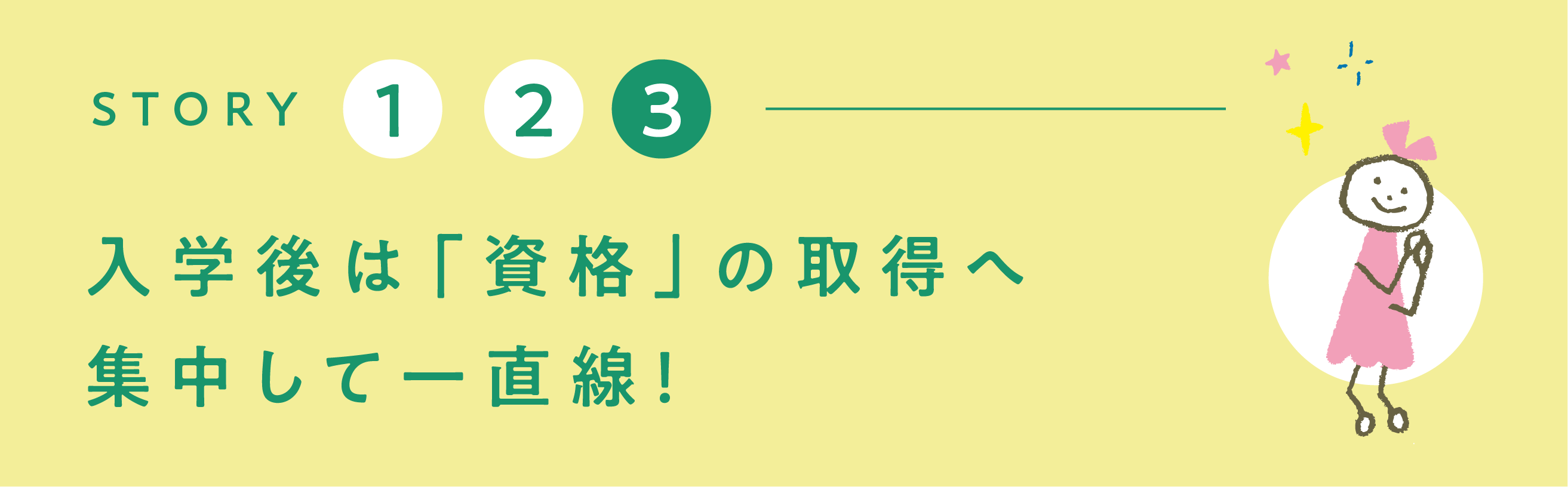 入学後は「資格」の取得へ集中して一直線!