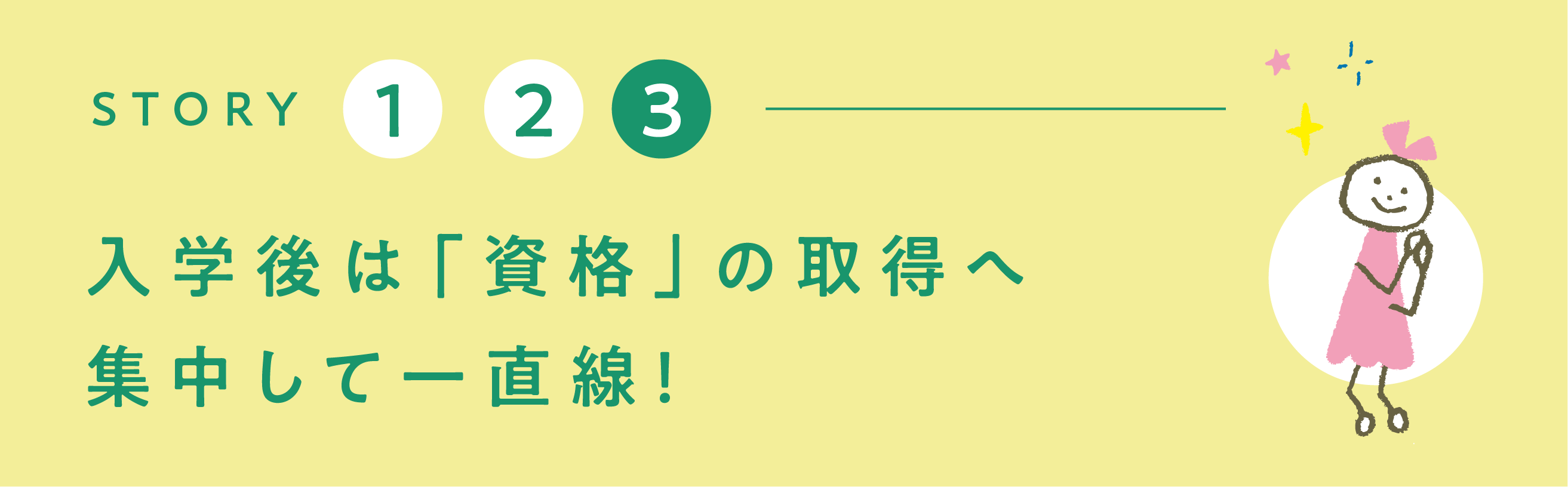 入学後は「資格」の取得へ集中して一直線！